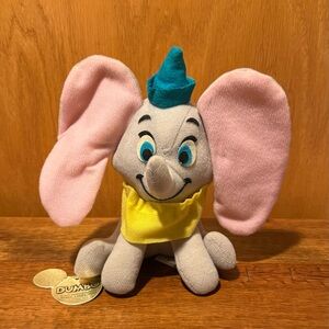 Walt Disney DUMBO THE CIRCUS ELEPHANT Vintage Toy PLUSH STUFFED ANIMAL Disneyana